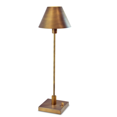 Lampa stołowa Grena E14 metal stare złoto szczotkowane