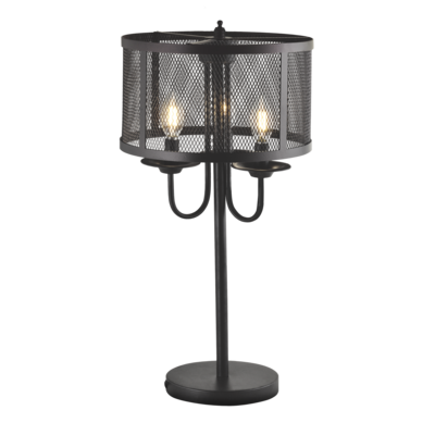 Lampa stołowa IL MIO SOHO 3xE14 czarna mat