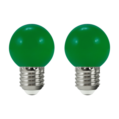 Żarówka LED Polux G45 E27 36 V 0,5 W zielone 2 szt.