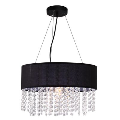 Lampa wisząca Madryt czarna E27