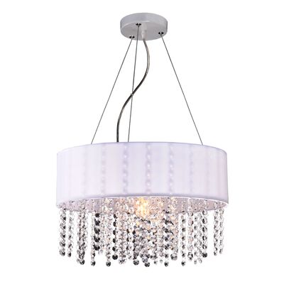 Lampa wisząca Madryt biała E27