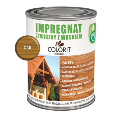 Impregnat żywiczny z woskiem Dąb 750 ml Colorit Drewno
