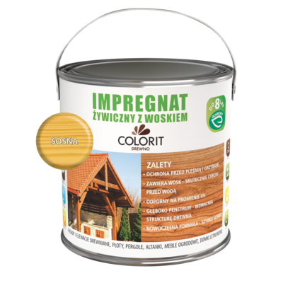 Impregnat żywiczny z woskiem Sosna 2,5 l Colorit Drewno