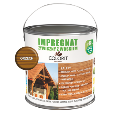Impregnat żywiczny z woskiem Orzech 2,5 l Colorit Drewno