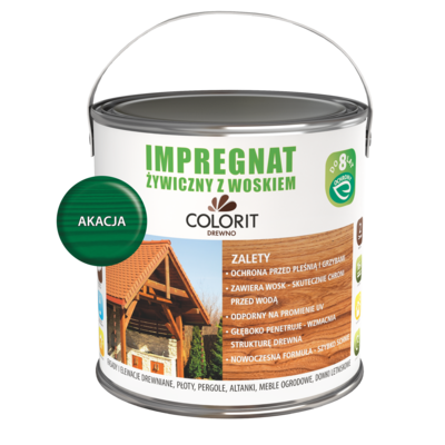 Impregnat żywiczny z woskiem Akacja 2,5 l Colorit Drewno