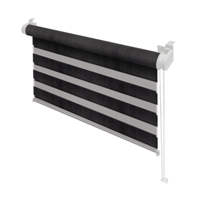 Roleta Dzień i Noc 72,5 x 140 cm ciemny popiel