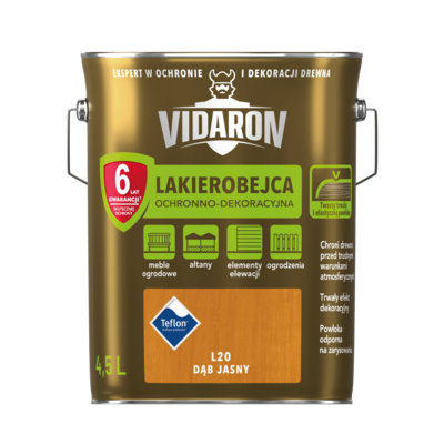 Lakierobejca dąb jasny L20 4,5 l VIDARON