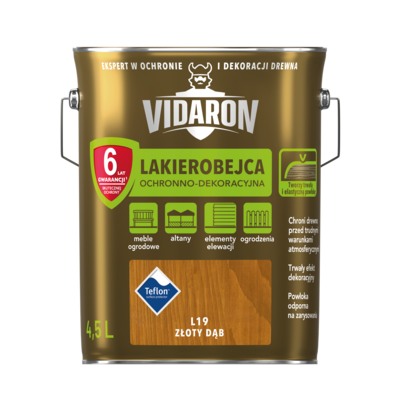 Lakierobejca złoty dąb L19 4,5 l VIDARON