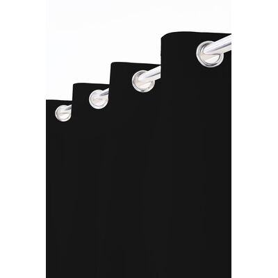 Zasłona Greta 135 x 260 cm 8 kółek ciemnoszara
