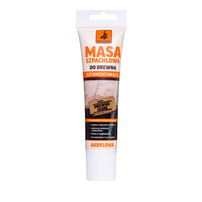 Masa szpachlowa do drewna szybkoschnąca 150 g drewno jasne  Dragon