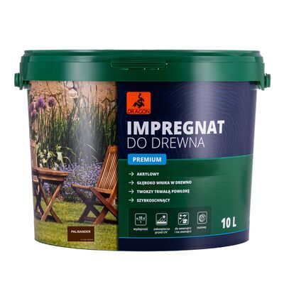 Impregnat akrylowy do drewna PREMIUM 10 l palisander Dragon