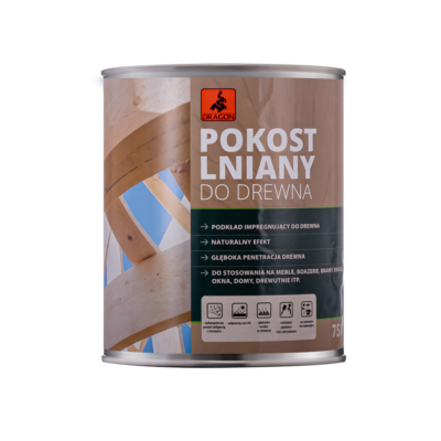 Pokost lniany do drewna 750 ml Dragon