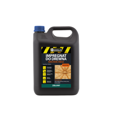 Impregnat do drewna konstrukcyjnego koncentrat 1:9 5 kg zielony Maxolin