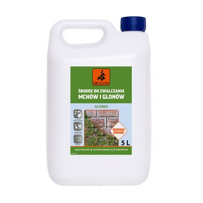 Środek do zwalczania mchów i glonów GLONEX 5 l Dragon