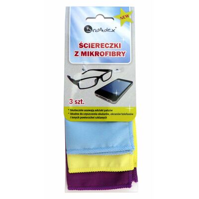 Ściereczka z microfibry do okularów - 3 sztuki