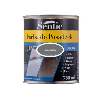 Farba do posadzek 750 ml szara ciemna Sentic