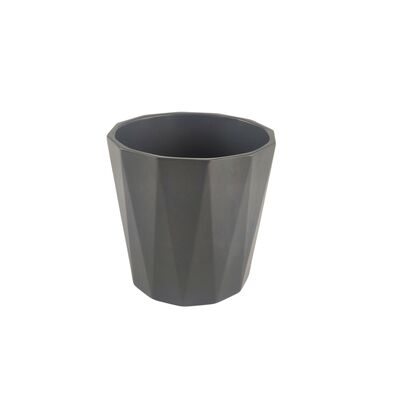 Osłonka ceramiczna flores antracyt 13,4 x 13,7 cm