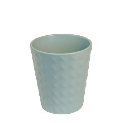 Osłonka ceramiczna borneo cyjan 14,2 x 11,6 cm