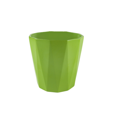 Osłonka ceramiczna flores zielona 13,4 x 13,7 cm