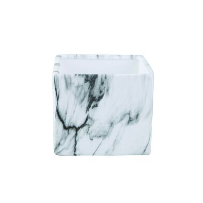 Osłonka marmur kwadratowa L 11,3 x 13 x 13 cm