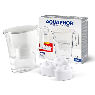 Dzbanek Time 2,5 l + 3 wkłady B25 Maxfor biały Aquaphor