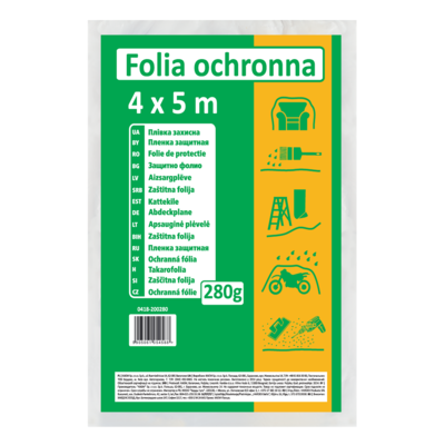 Folia 4 x 5 m LDPE reglanulat 0,06 mm