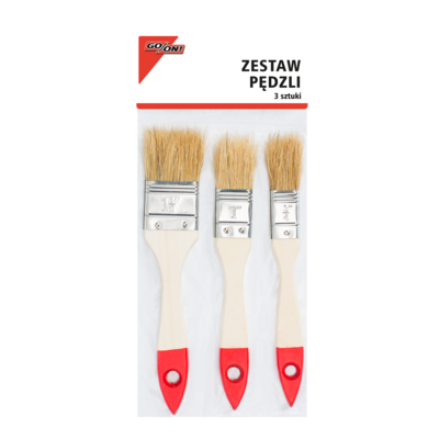 Komplet pędzli 3 sztuki GO/ON!