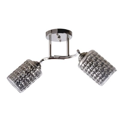 Lampa przysufitowa 2 płomienna W-N 3599/2 metalowa chrom
