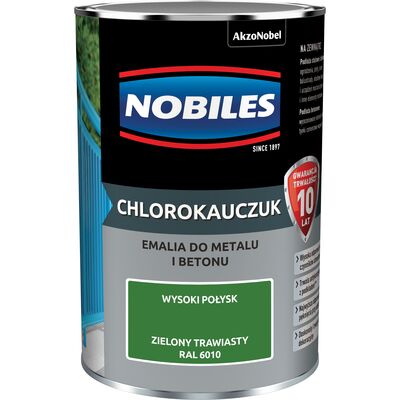 Emalia chlorokauczukowa Zielony Trawiasty 0,9 l NOBILES