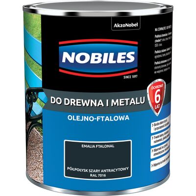 Emalia ftalowa Ftalonal Szary Antracytowy 0,7 l NOBILES