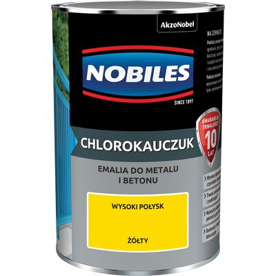 Emalia chlorokauczukowa Żółty 0,9 l NOBILES