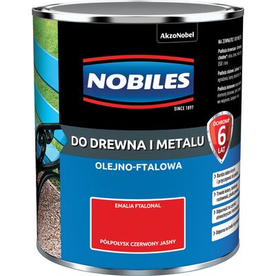 Emalia ftalowa Ftalonal Czerwony Jasny półpołysk 0,7 l NOBILES