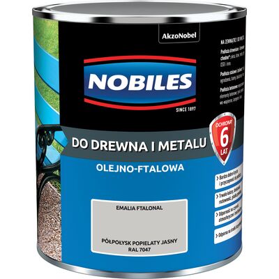 Emalia ftalowa Ftalonal Popielaty Jasny 0,7 l NOBILES