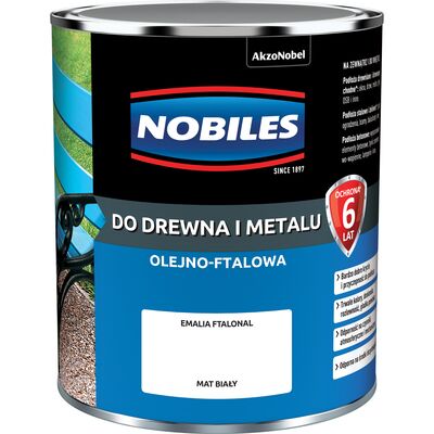 Emalia ftalowa Ftalonal Biały mat 0,7 l NOBILES