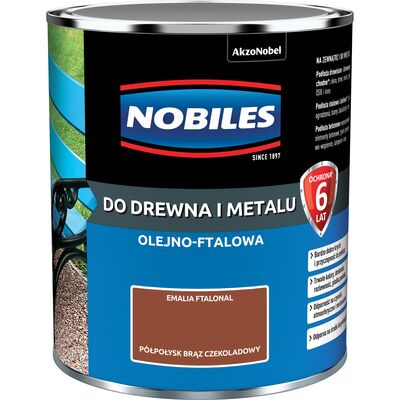 Emalia ftalowa Ftalonal Brąz Czekoladowy półpołysk 0,7 l NOBILES