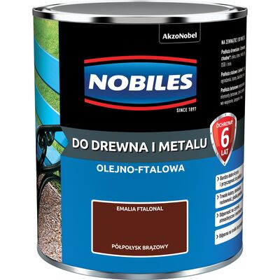 Emalia ftalowa Ftalonal Brązowy półpołysk 0,7 l NOBILES