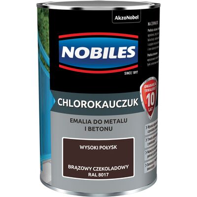 Emalia chlorokauczukowa Brązowy Czekoladowy 0,9 l NOBILES