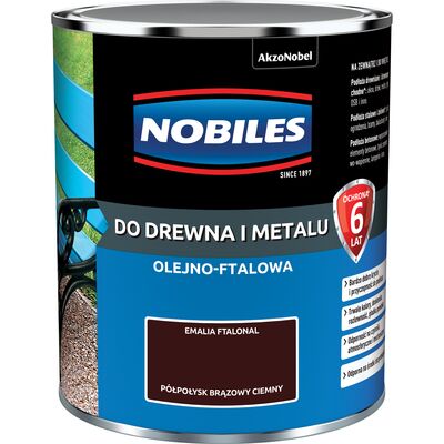 Emalia ftalowa Ftalonal Brązowy Ciemny półpołysk 0,7 l NOBILES