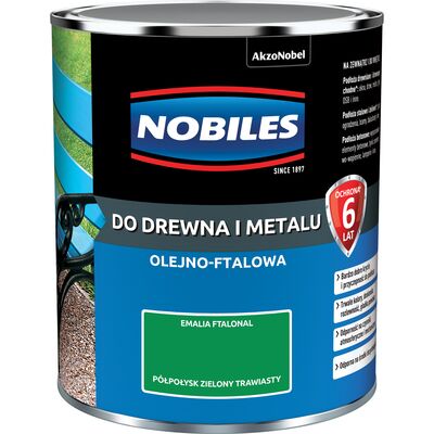 Emalia ftalowa Ftalonal Zielony Trawiasty półpołysk 0,7 l NOBILES