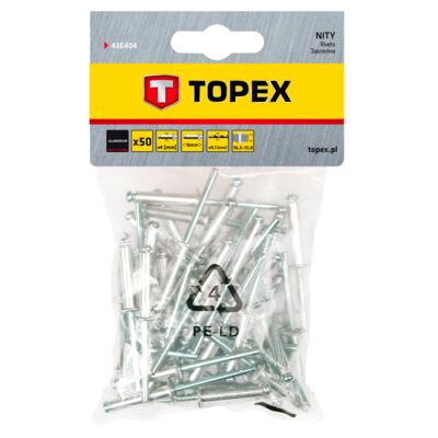 Nit aluminiowy 4,0 x 16 mm 50 sztuk TOPEX