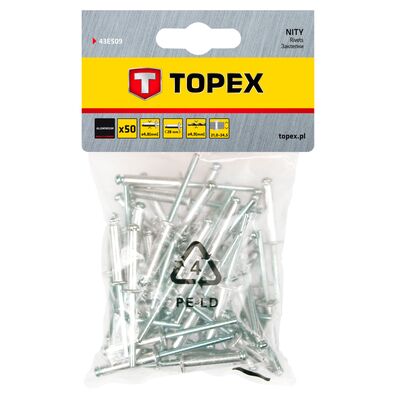 Nit aluminiowy 4,8 x 28 mm 50 sztuk TOPEX