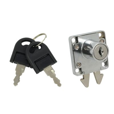 Zamek szafkowy CL1202 srebrny 19 x 22 mm