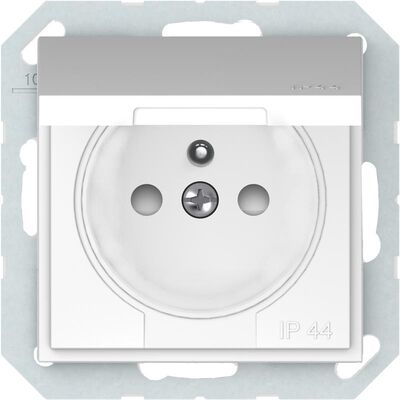 Gniazdo pojedyncze IP44 QUADRUM QR1013W białe VILMA
