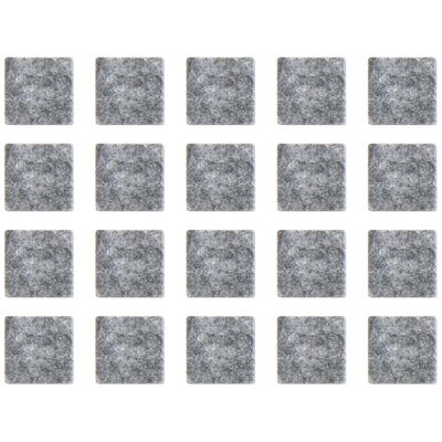 Filc szary 20 x 20 mm