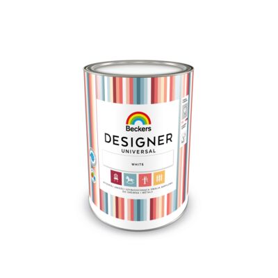 Emalia akrylowa Beckers Designer Universal White 1 l