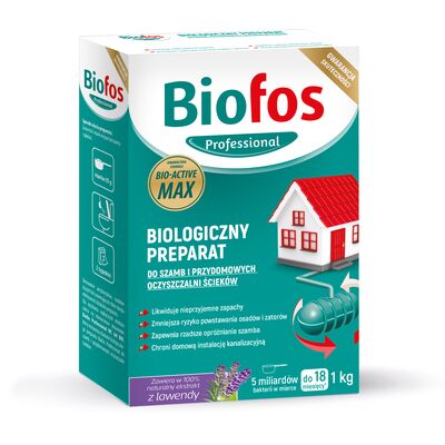 Biologiczny preparat do szamb i przydomowych oczyszczalni ścieków Biofos 1 kg
