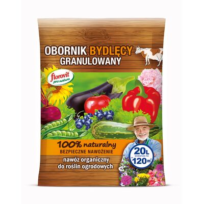 Nawóz granulowany Florovit Obornik bydlęcy 20 l