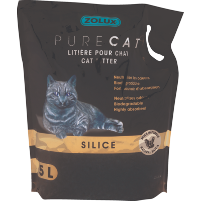 Żwirek PURECAT silikonowy naturalny 5 l Zolux