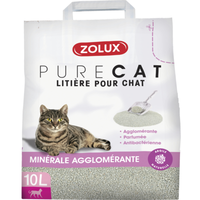 Żwirek PURECAT zbrylający zapachowy antybakteryjny 10 l Zolux