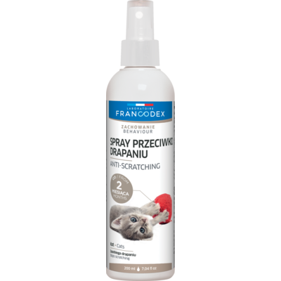 Spray przeciwko drapaniu przez kociaki i koty 200 ml FRANCODEX PL